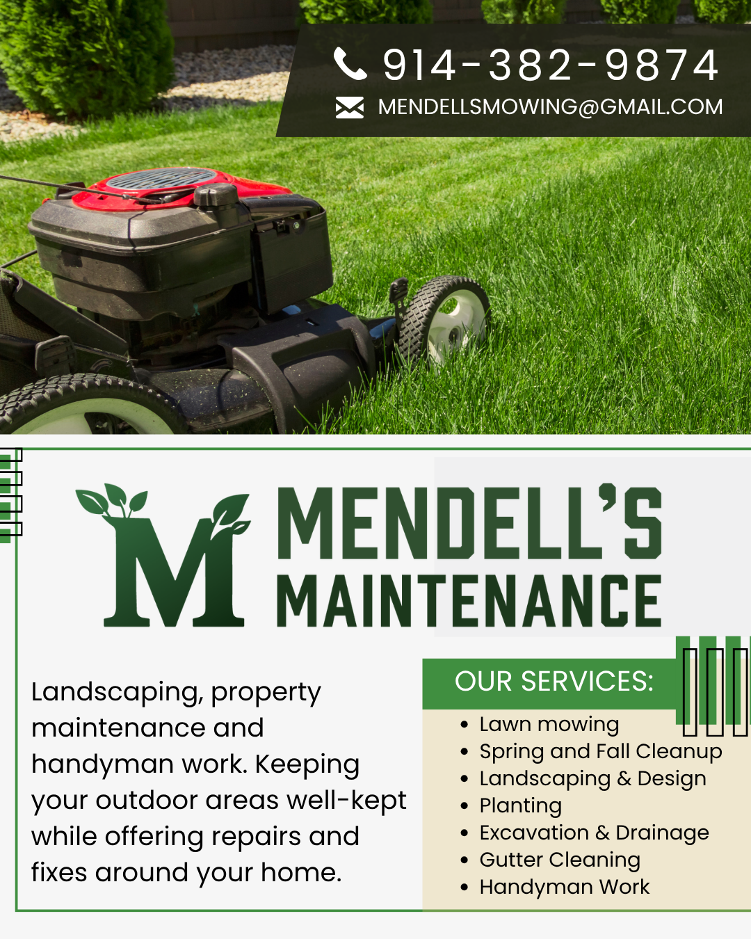 Mendell's Maintenance Instagram ad